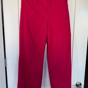 Favorite Daughter Hot Pink Wide Leg Jeans